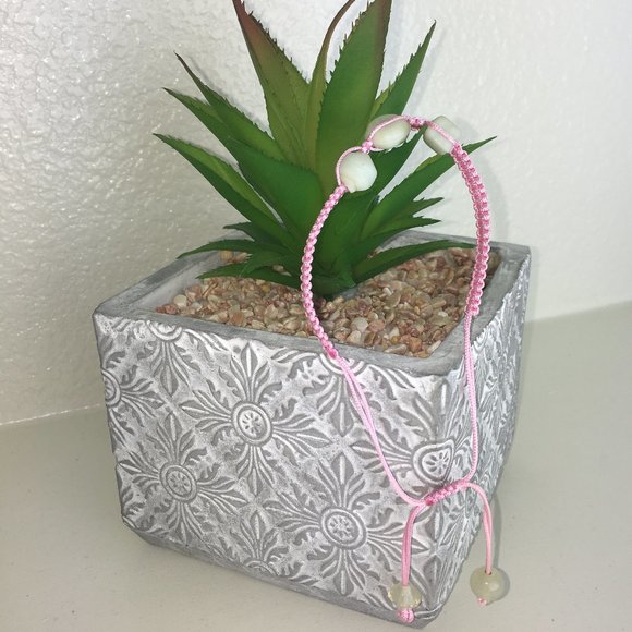 Handmade Chinese Knotting Bracelet W/ Glass Beads - Picture 5 of 8